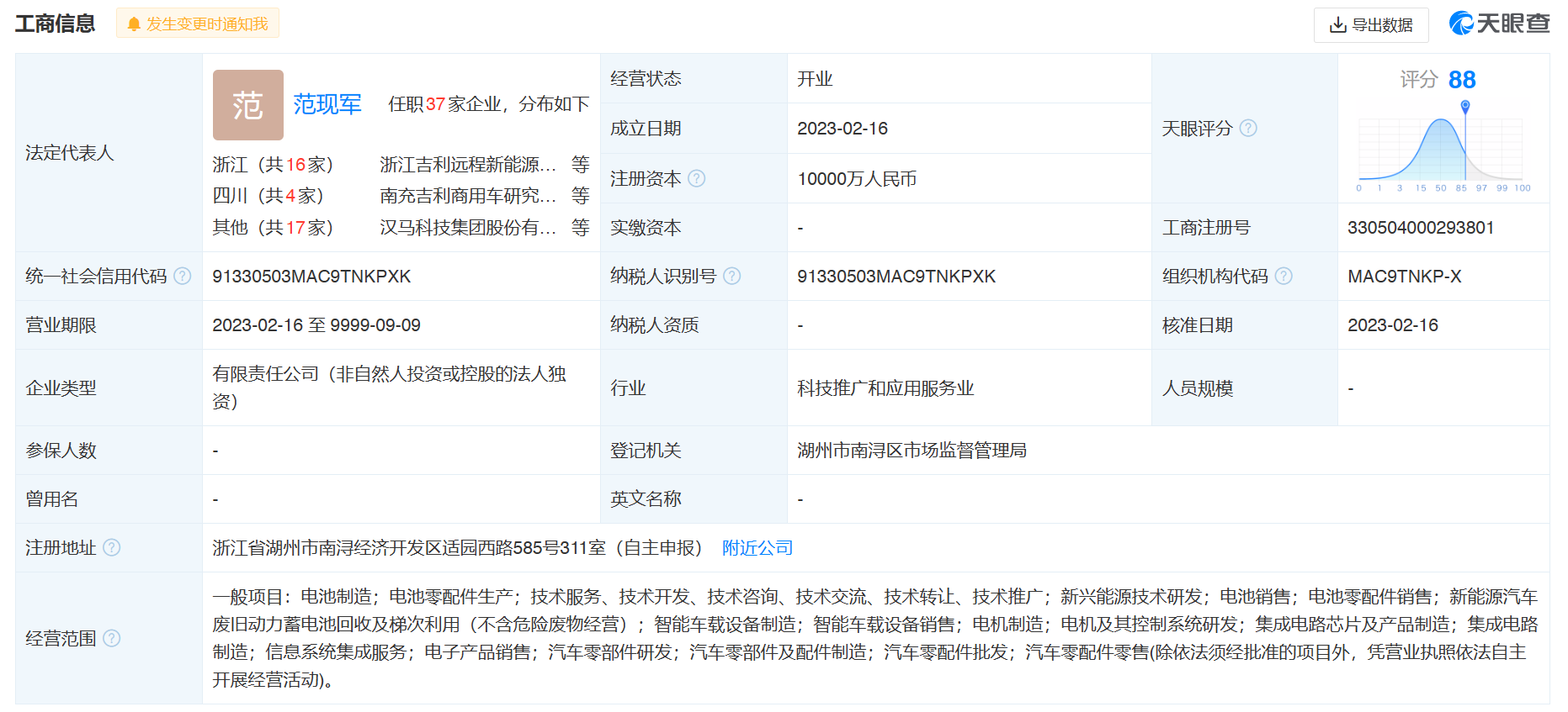 艾罗能源成立智芯技术新公司