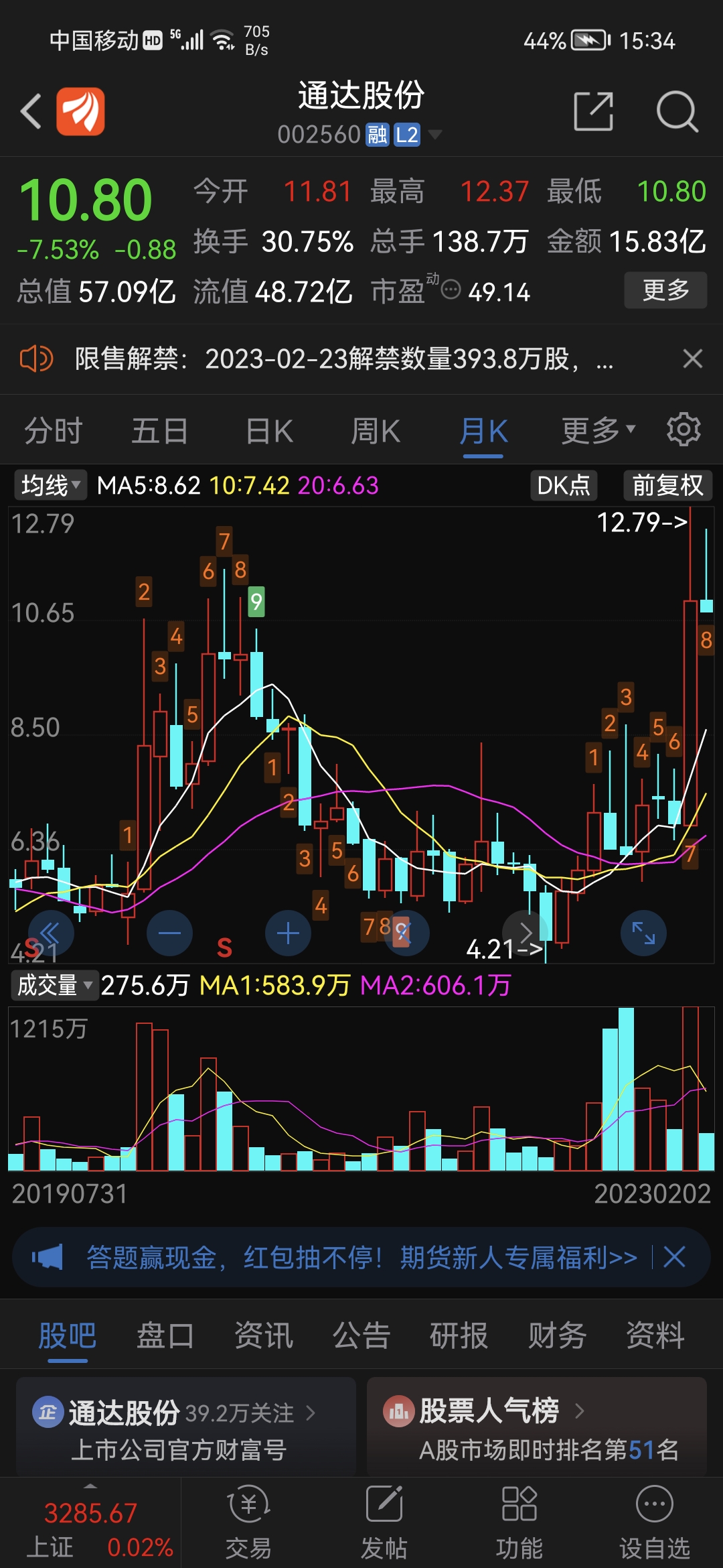 通达股份(002560.SZ)：预中标1.76亿元国家电网项目