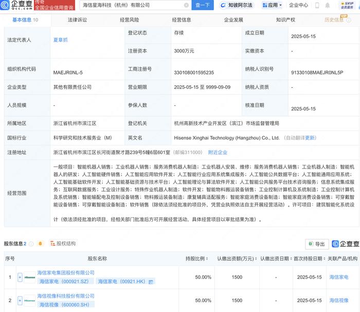 晶华新材等成立新公司 含AI相关业务