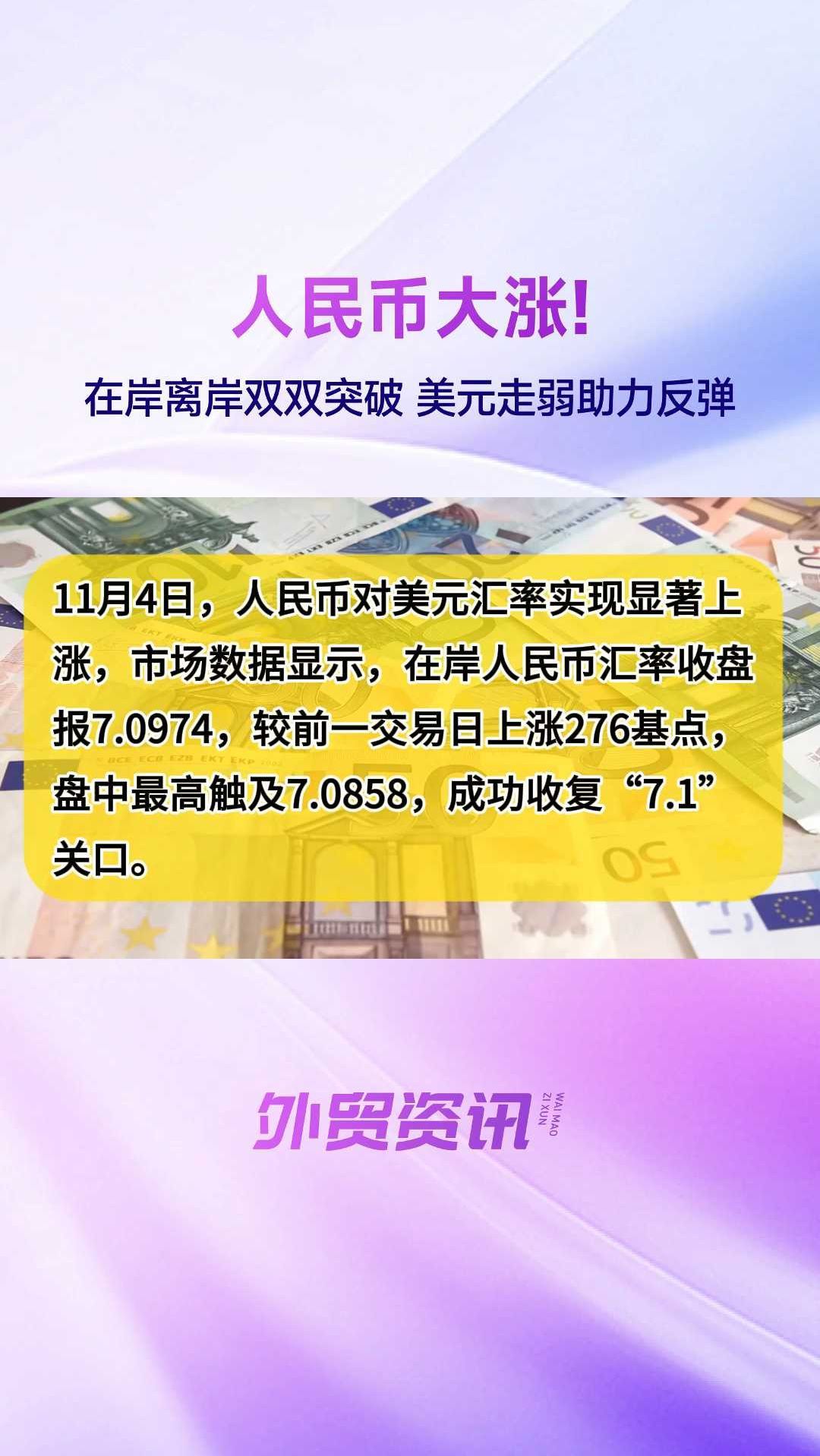 人民币兑美元中间价报7.1710 下调15点