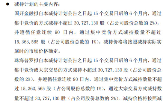 奕瑞科技：天津红杉、北京红杉拟合计减持不超2%股份