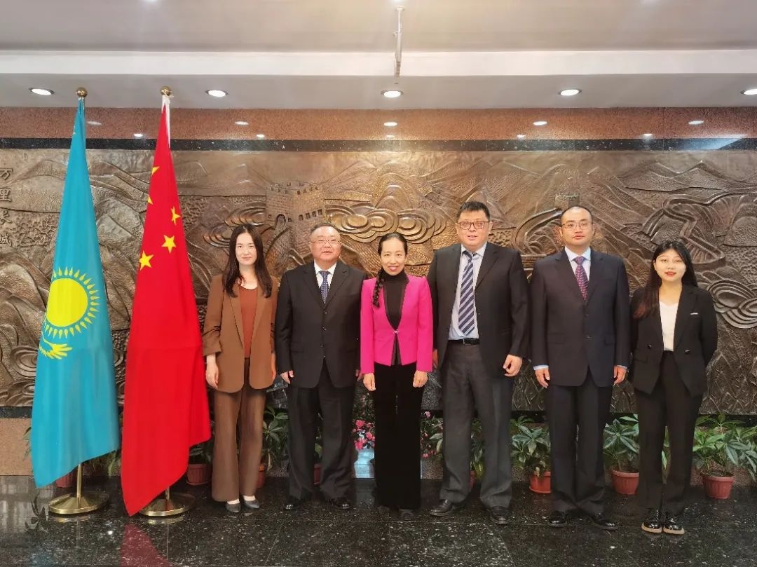 于维华参赞会见人福非洲药业公司董事长李文胜一行