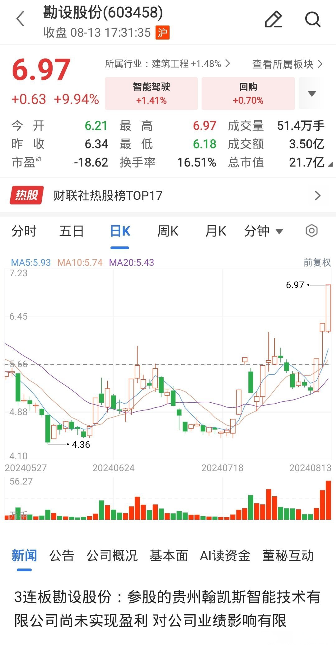 电连技术：拟1亿元―2亿元回购股份