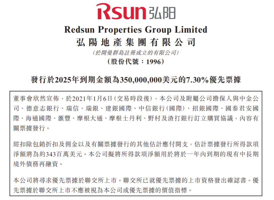 新城环球完成发行3.55亿美元优先担保票据