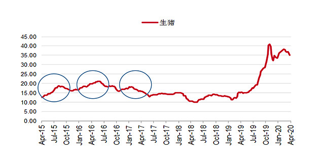 猪肉概念涨3.85%，主力资金净流入19股