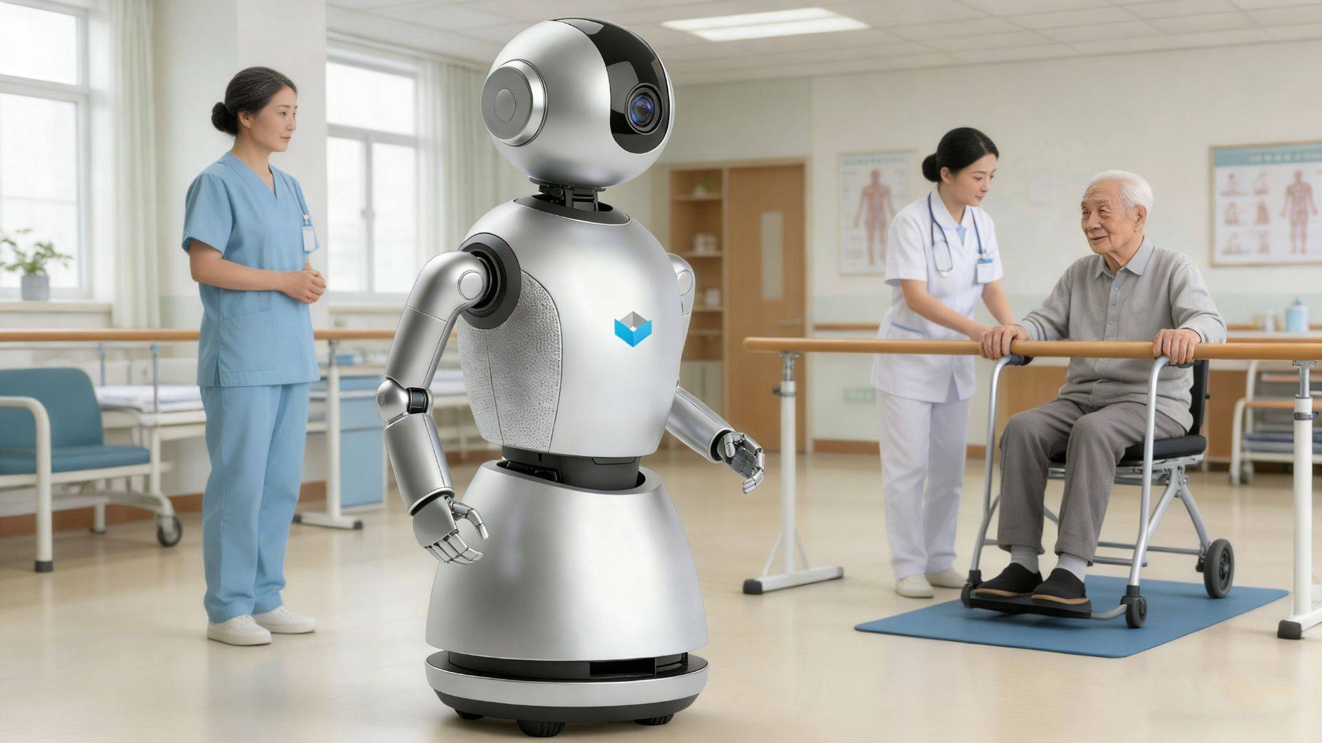 智能康养机器人养老驿站上线