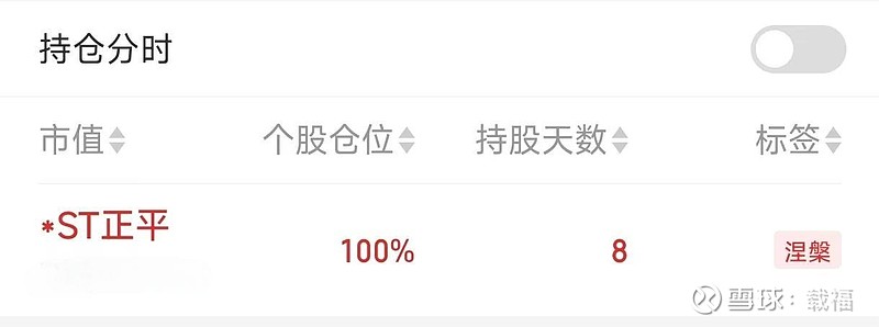 *ST正平录得9天8板